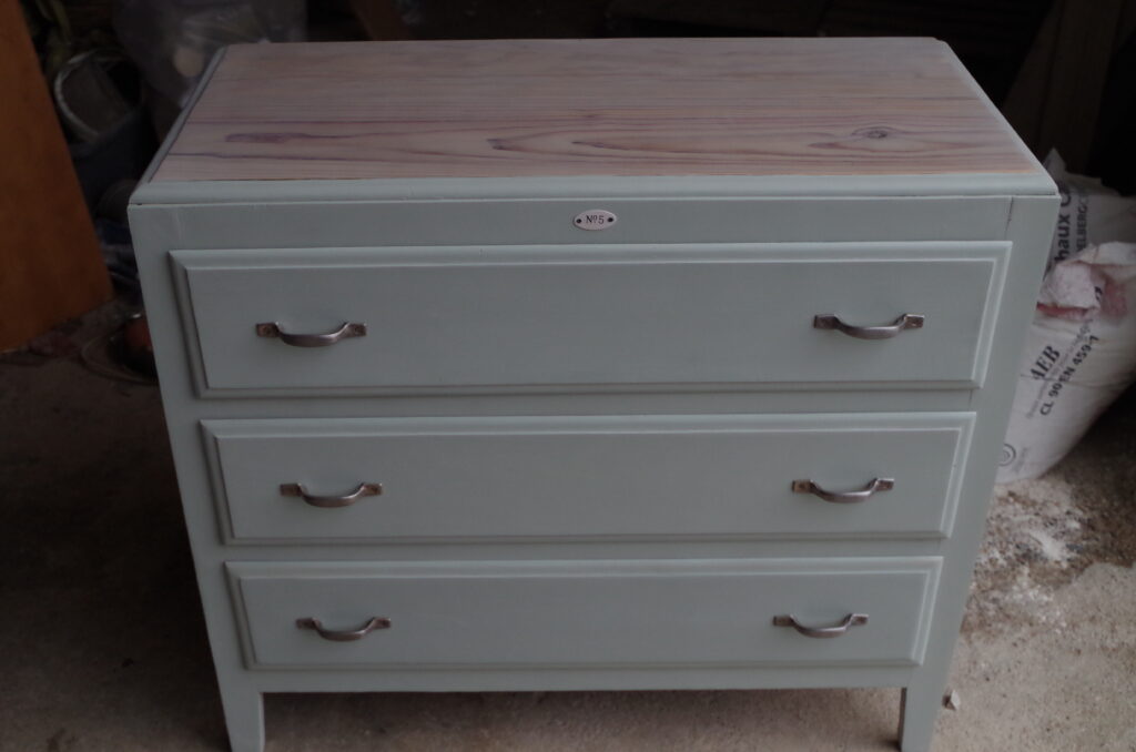 commode bois 3 tiroirs